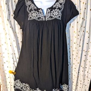 Mexican Style Embroidered Dress